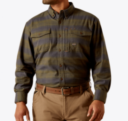 M REBAR FLNNL DURASTRETCH OLIVE