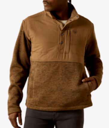 M CALDWELL SNAP SWEATER KHAKI