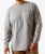 M RBR CTN STRNG LS TEE HGREY