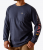 M RBR CTN STRNG LOGO LS NAVY