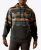 MNS COLOR BLOCK HOODIE RUST