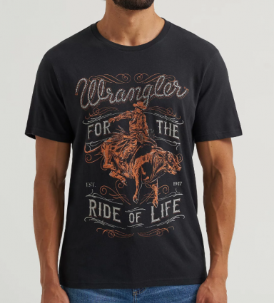 MNS FOR THE RIDE SS TEE BLACK