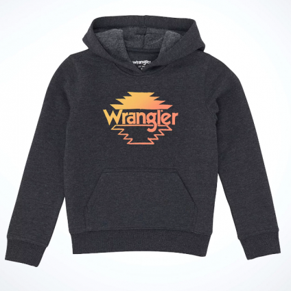 BOYS WRANGLER GRAPHIC HOODIE BLK