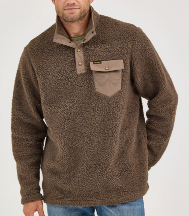 MNS SNAP POCKET SHERPA CHOCOLATE