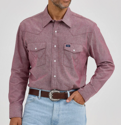 MNS WESTERN CHAMBRAY WINE