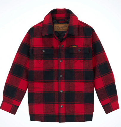BOYS FLANNEL SHIRT JACKET RED