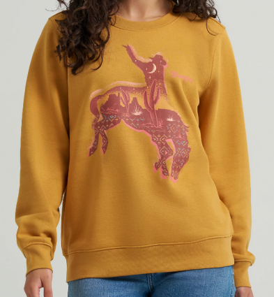 WMS RETRO SWEATSHIRT BRONCO YLLW