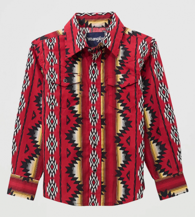 BOYS CHECOTAH SHIRT RED
