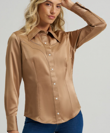 LAINEY WILSON SATIN LS SHIRT