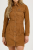 WMS CORDUROY SHIRT DRESS BROWN