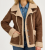 WMS RETRO SHERPA BARN COAT BROWN