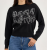WMS RUNNING HORSES CROP SWEATER