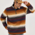 MNS ZIP SHERPA PULLOVER STRIPE