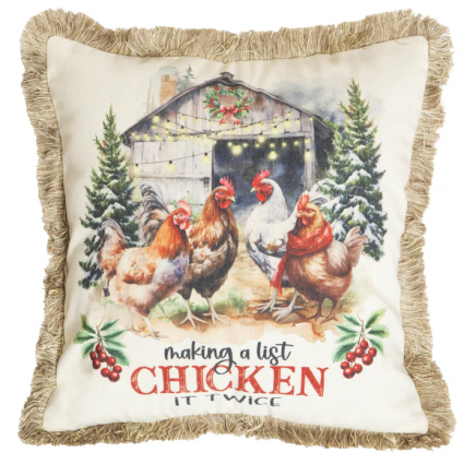 CHICKEN IT TWICE PILLOW