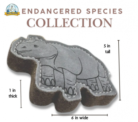 YETI LEATHER TOY RHINO