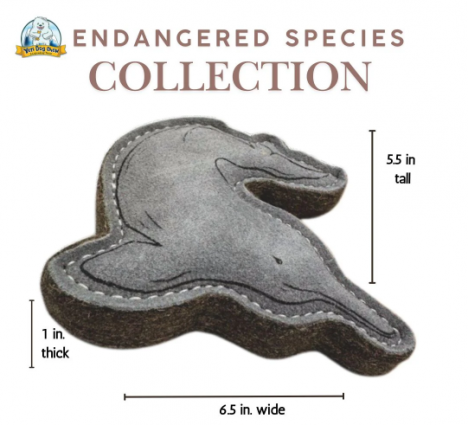 YETI LEATHER TOY DOLPHIN