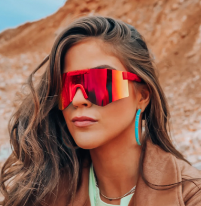 RED SPORT SUNGLASSES