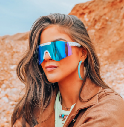 WHITE SPORT SUNGLASSES