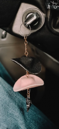 Black & Pink Keychain