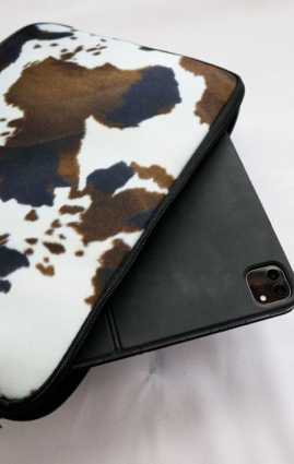 Brown Cowhide Tablet Sleeve