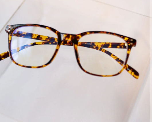 Brown Tortoise B/L Block Glasses