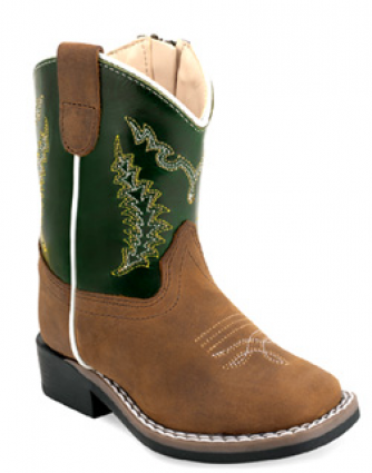 CHILD GREEN BROAD SQUARE TOE