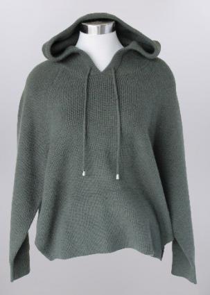 KH OLIVE HOODED SWEATER