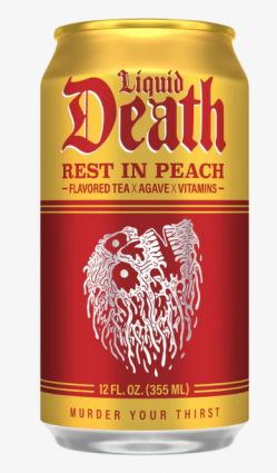 LIQUID DEATH REST IN PEACH TEA
