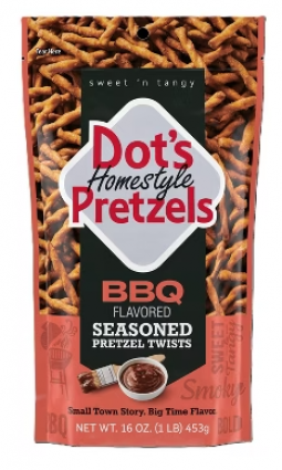 DOT'S BBQ PRETZELS 16OZ