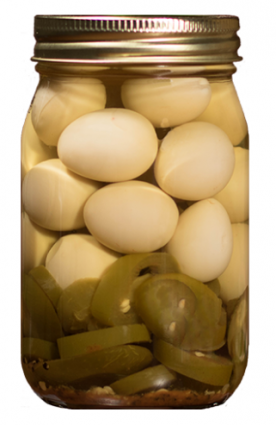 SPICY PICKLED QUAIL EGGS