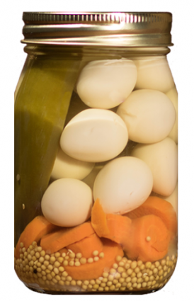 MILD PICKLED QUAIL EGGS
