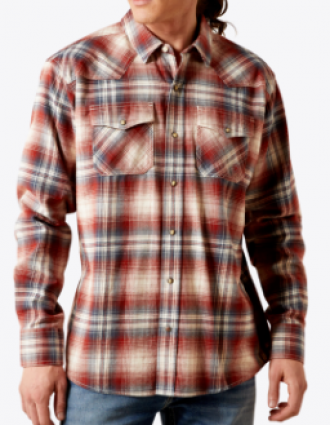 MNS HARPER RETRO FIT SHIRT RUST