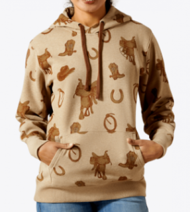 W ARIAT LOGO 2.0 HOODIE SAVANNAH