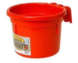 CALF PAIL HOOK OVER 8QT RED