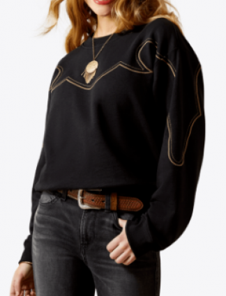 WMS HICKORY SWEATSHIRT BLACK