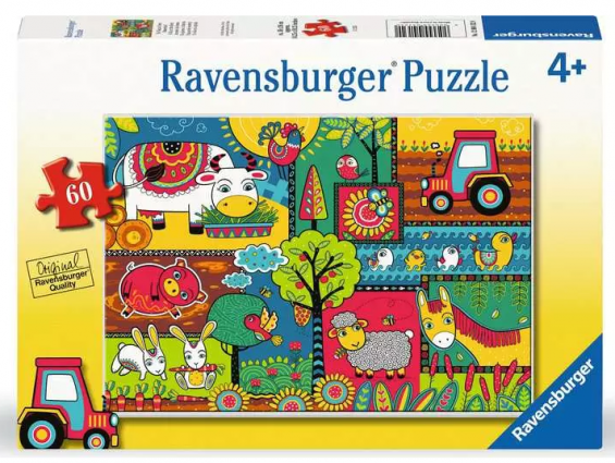 A DAY AT THE FARM 60PC PUZZLE