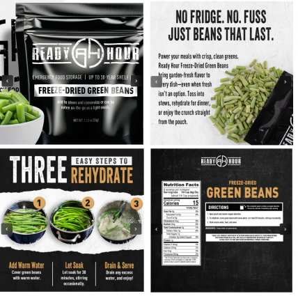 RH Freeze-Dried Green Beans