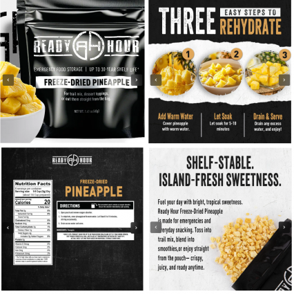 RH Freeze-Dried Pineapple