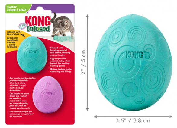 KONG CAT INFUSED CATNIP EGG 2PK