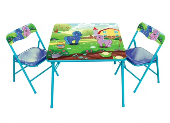 KIDS PONY TABLE AND CHAIR SET