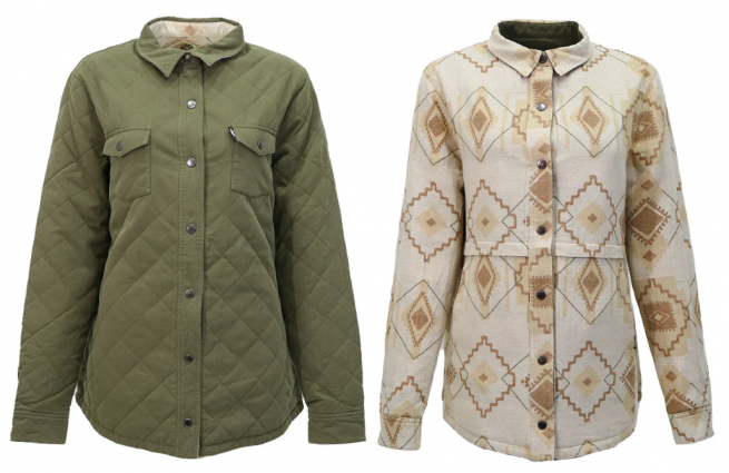 LDS REVERSIBLE BARN JACKET OLIVE