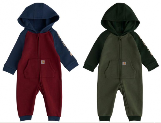 LS ZIP-FRONT HOODED COVERALL