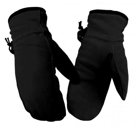 WMS DEER SUEDE MITTEN BLACK