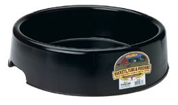 3 GAL PLASTIC PAN FEEDER BLACK