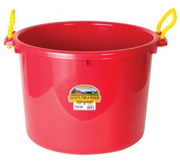 MUCK BUCKET 1 3/4 BUSHEL RED