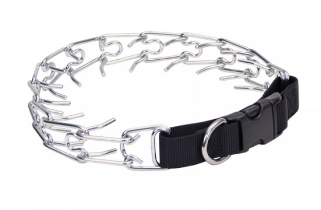 NYLON PINCH COLLAR BLACK 20"