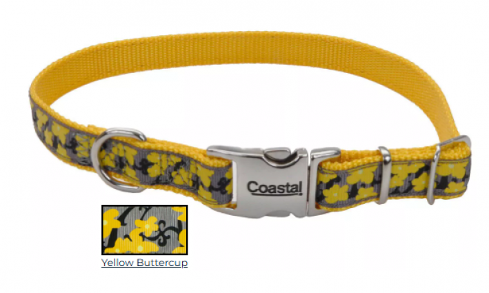 5/8" ADJ COLLAR YLLW BTRCP 8-12"