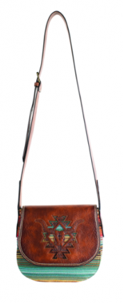 CF SADDLE BAG BRN W/ SW STRIPES