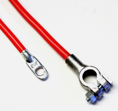 2GA 15"TOP POST BATT CABLE RED