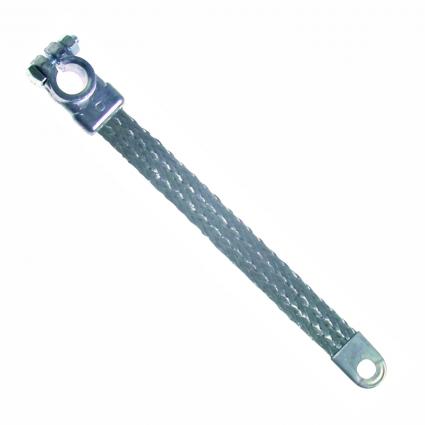 4 GA BRAIDED GROUND STRAP 14"